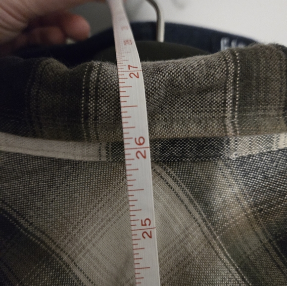 Levi's Barstow Western Flannel Shirt Size S Green Brown EUC - Picture 3 of 8
